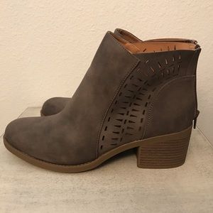 Stacked Heel Booties